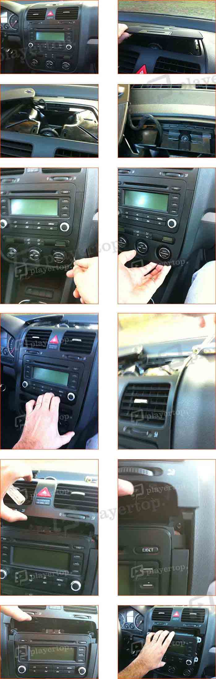 installer autoradio volkswagen jetta 2006